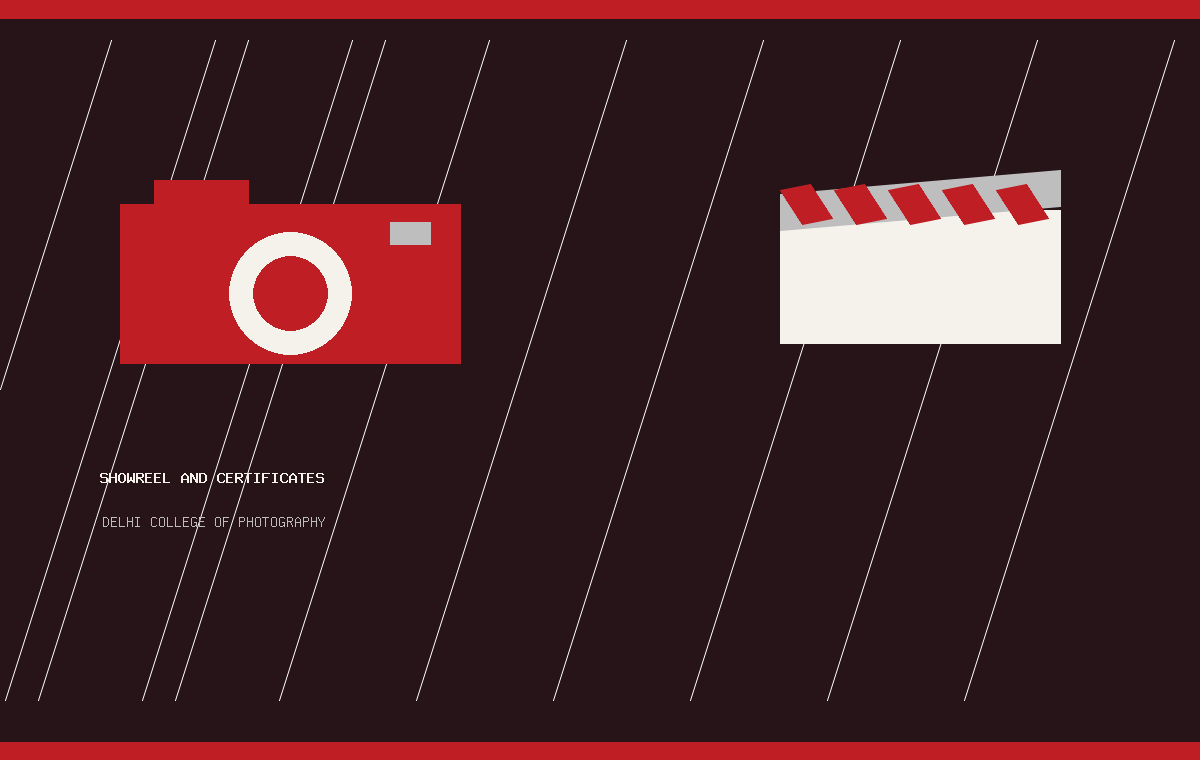 Showreel and certification