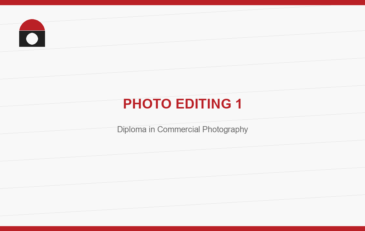 Editing and portfolio development